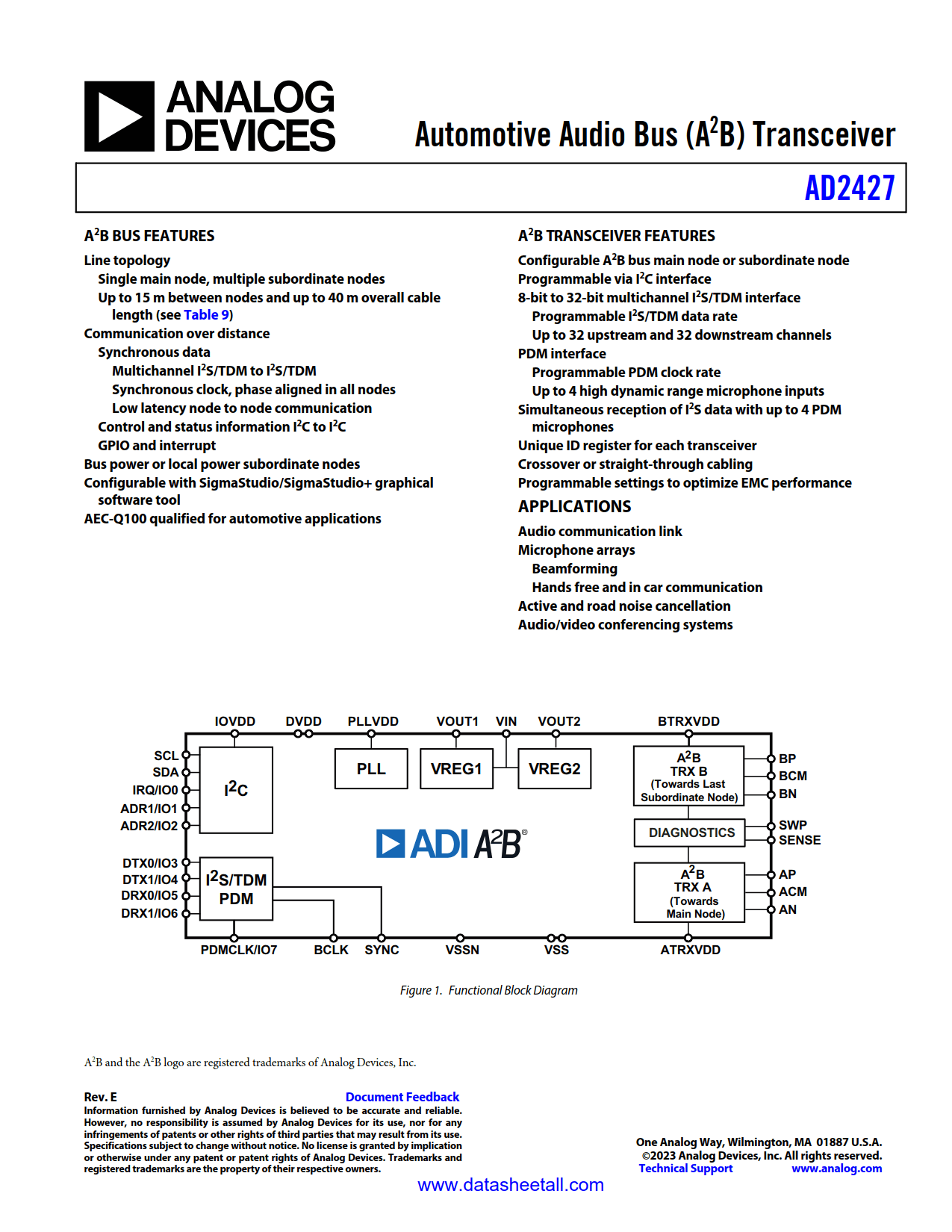 AD2427 Datasheet