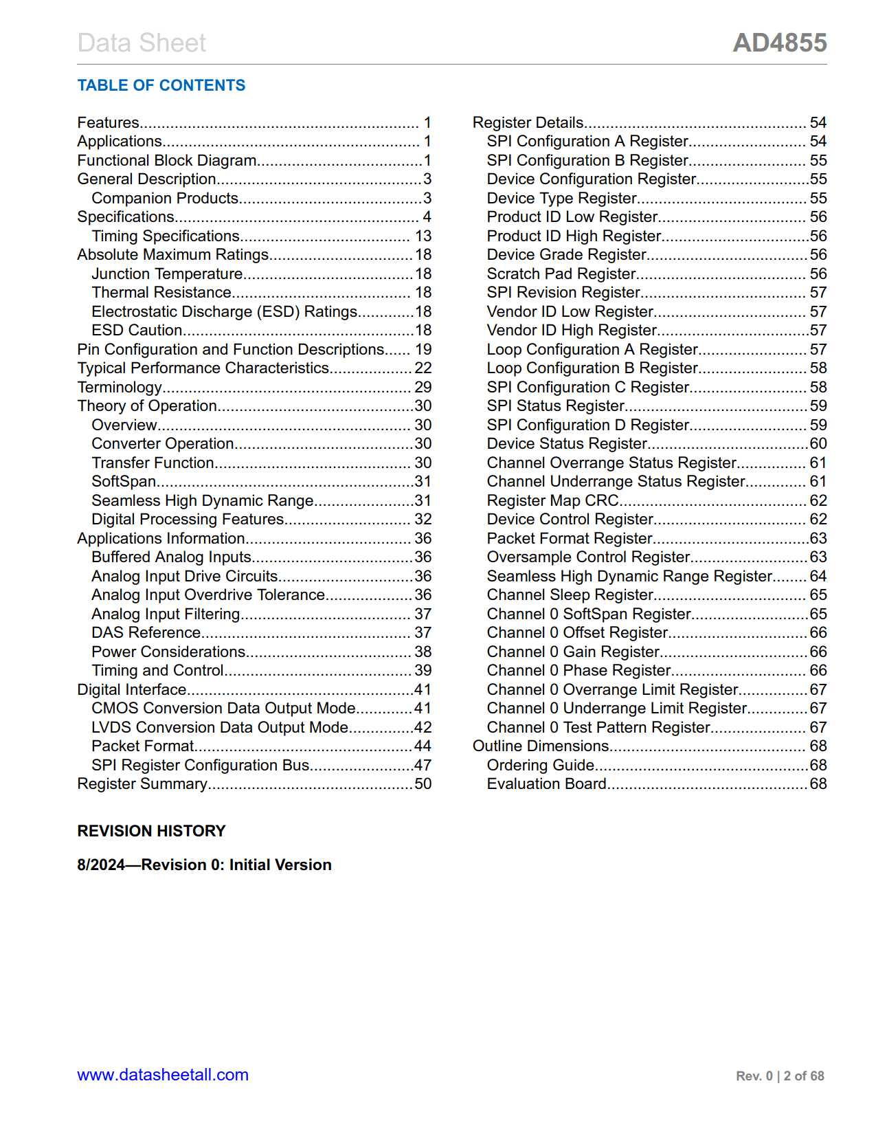 AD4855 Datasheet Page 2