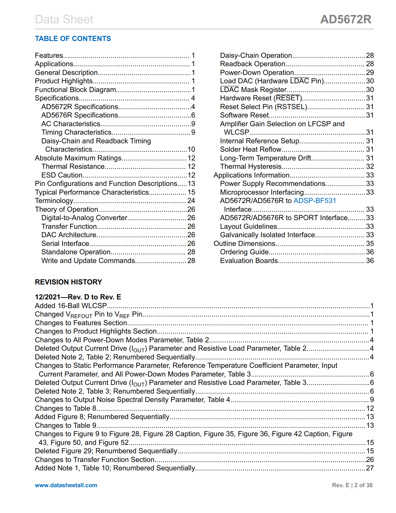 AD5672R Datasheet Page 2