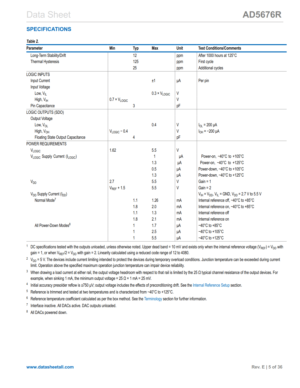 AD5676R Datasheet Page 5