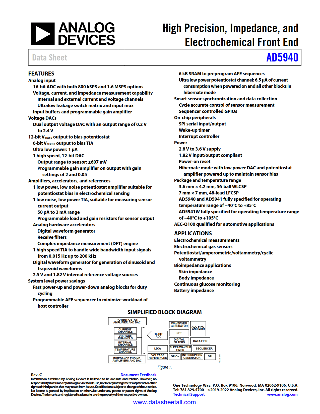 AD5940 Datasheet