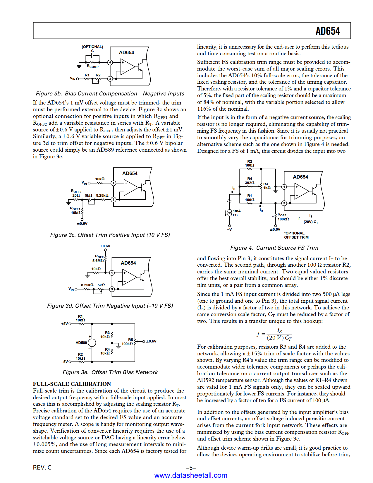 AD654 Datasheet Page 5