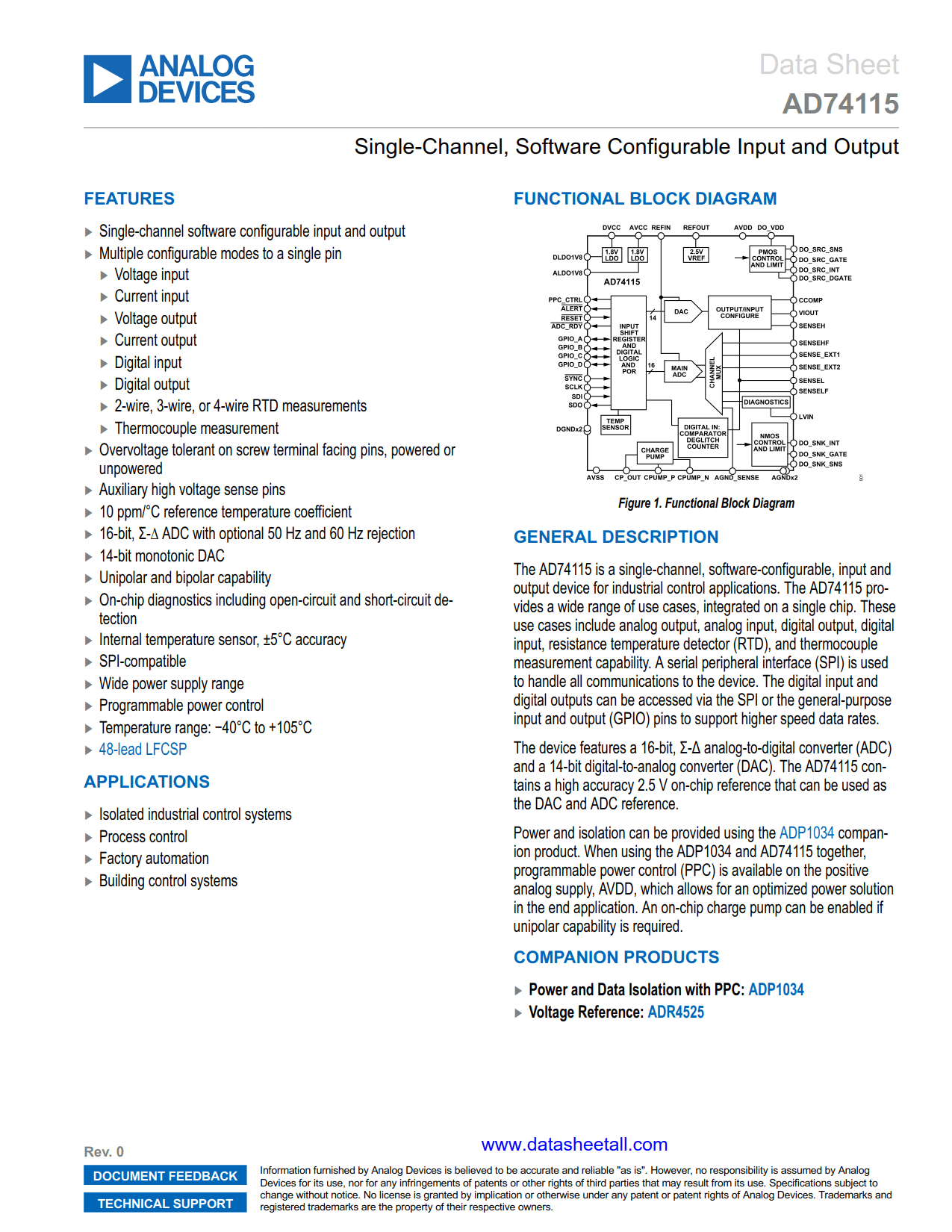 AD74115 Datasheet