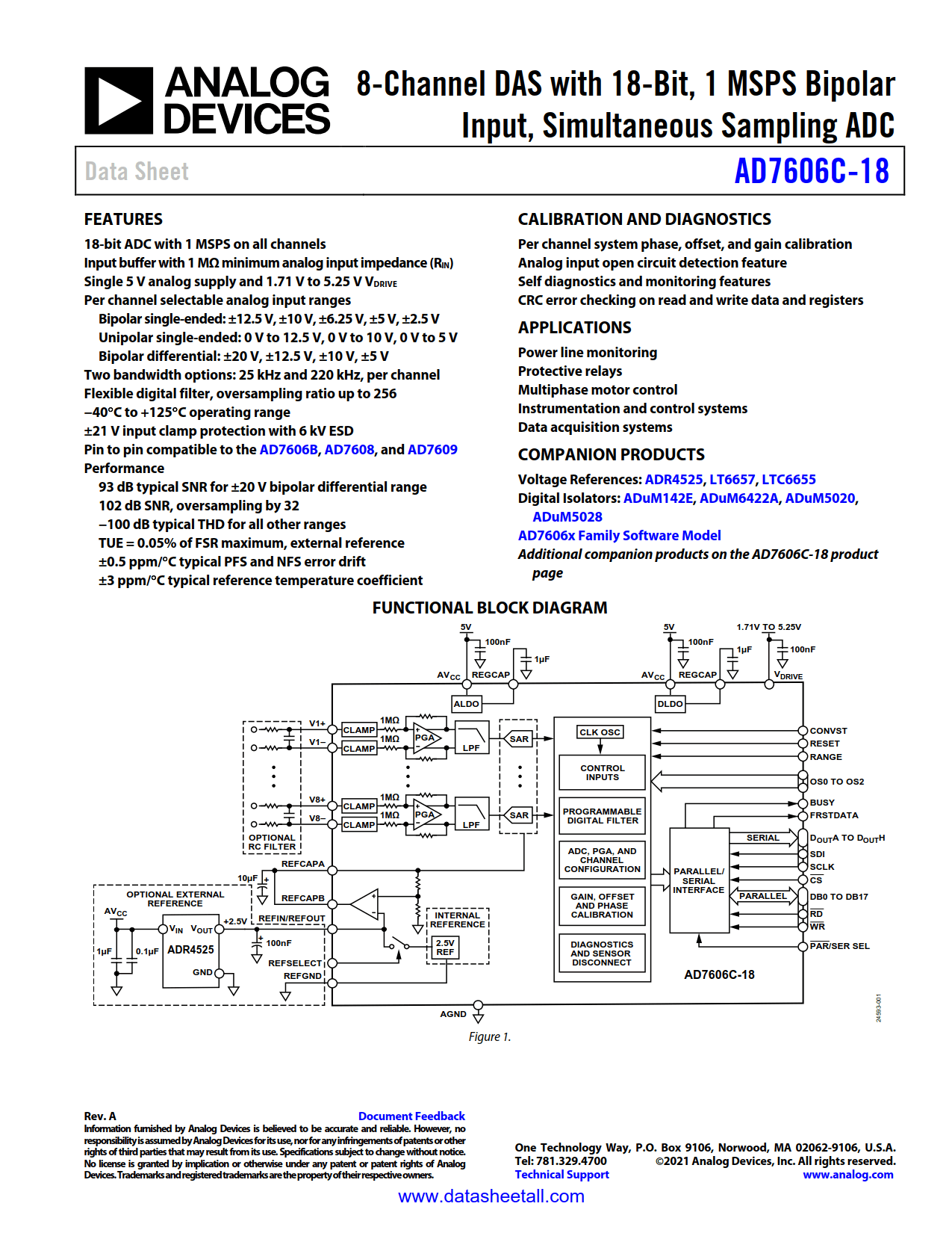 AD7606C-18 Datasheet