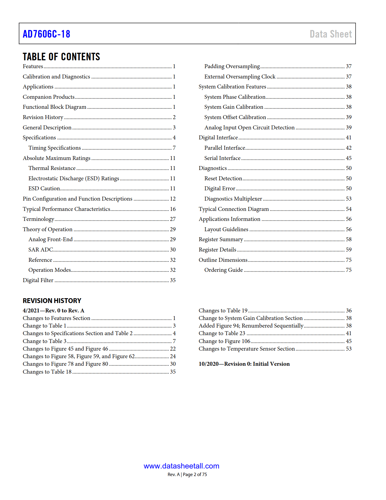 AD7606C-18 Datasheet Page 2