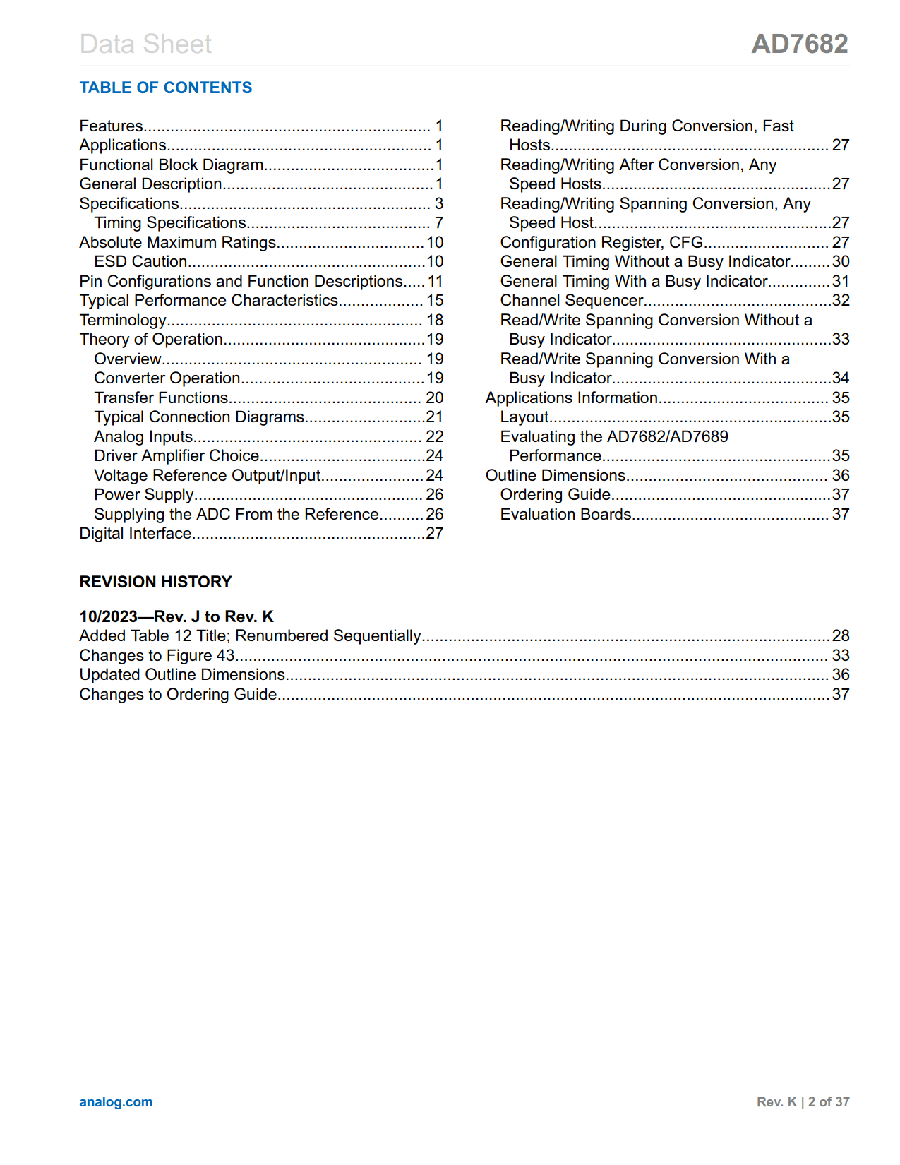 AD7682 Datasheet Page 2