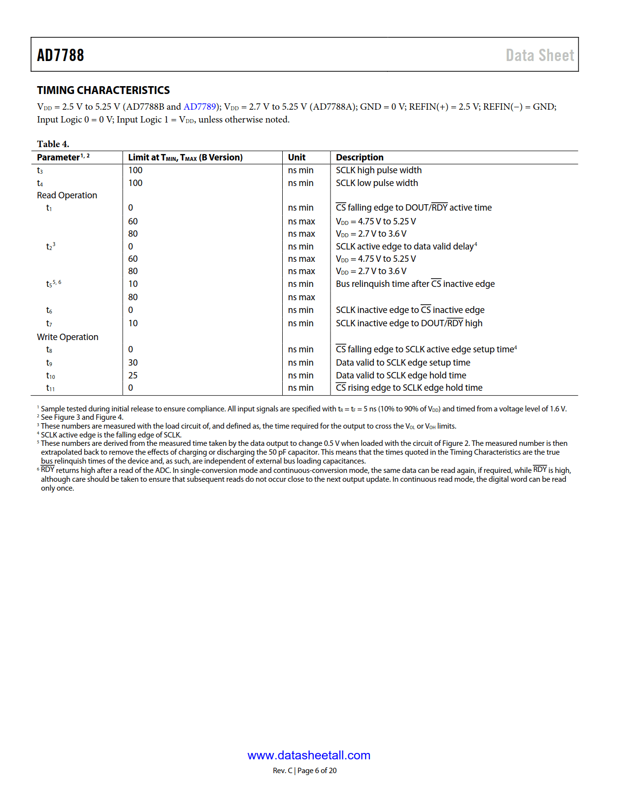 AD7788 Datasheet Page 6