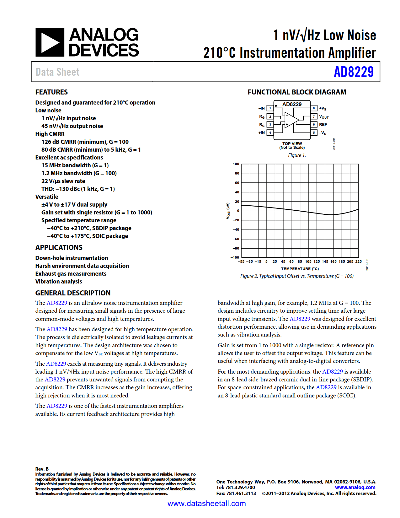 AD8229 Datasheet