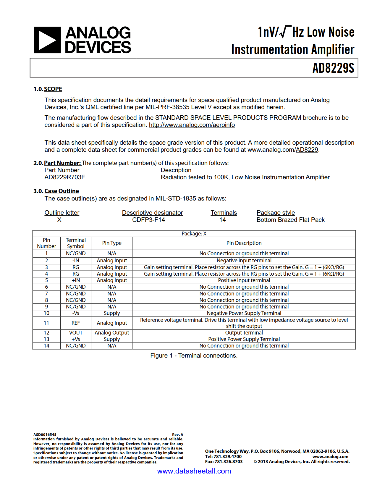 AD8229S Datasheet