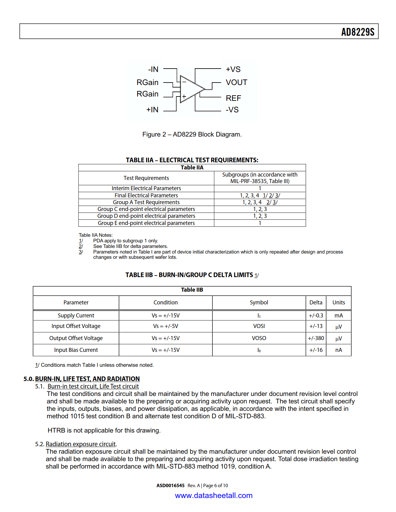 AD8229S Datasheet Page 6