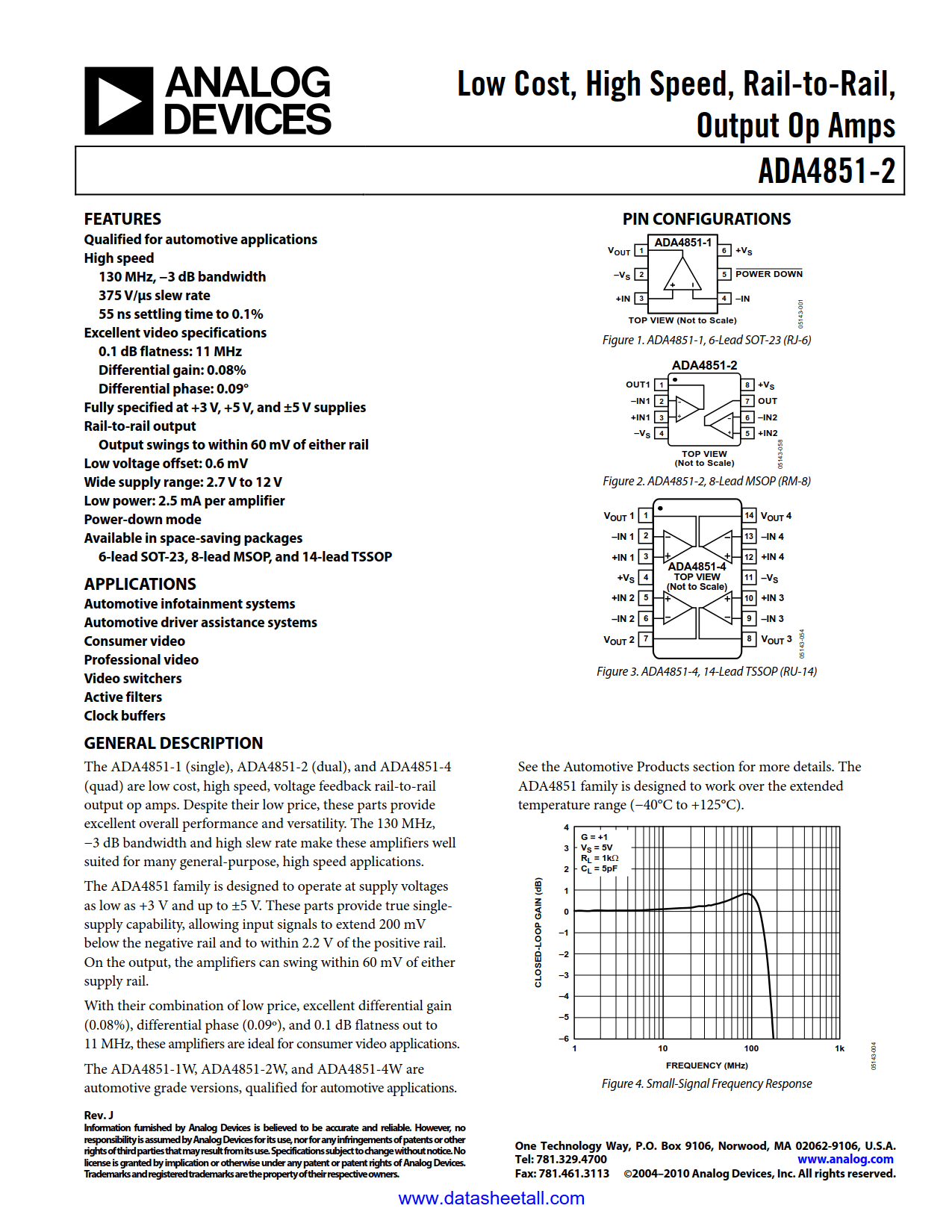 ADA4851-2 Datasheet