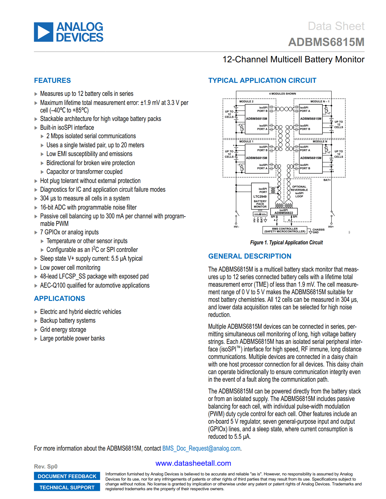 ADBMS6815M Datasheet