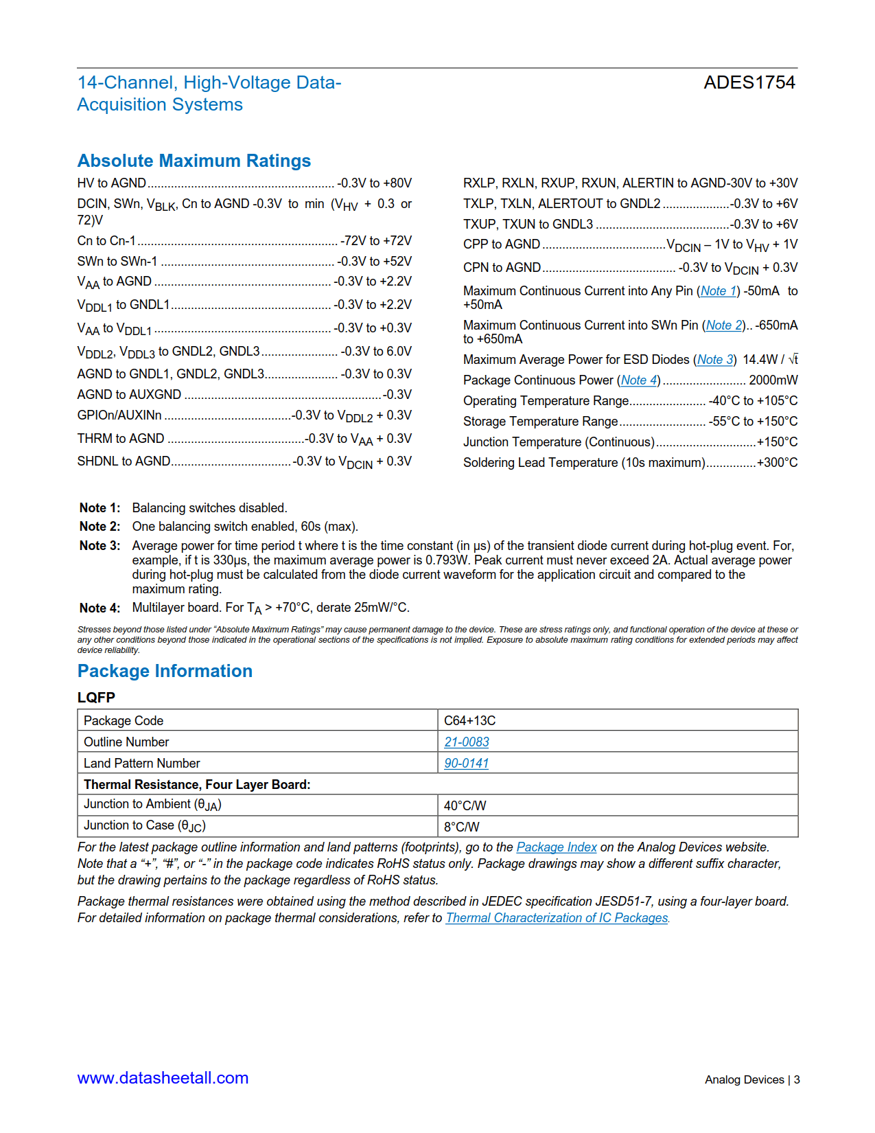 ADES1754 Datasheet Page 3