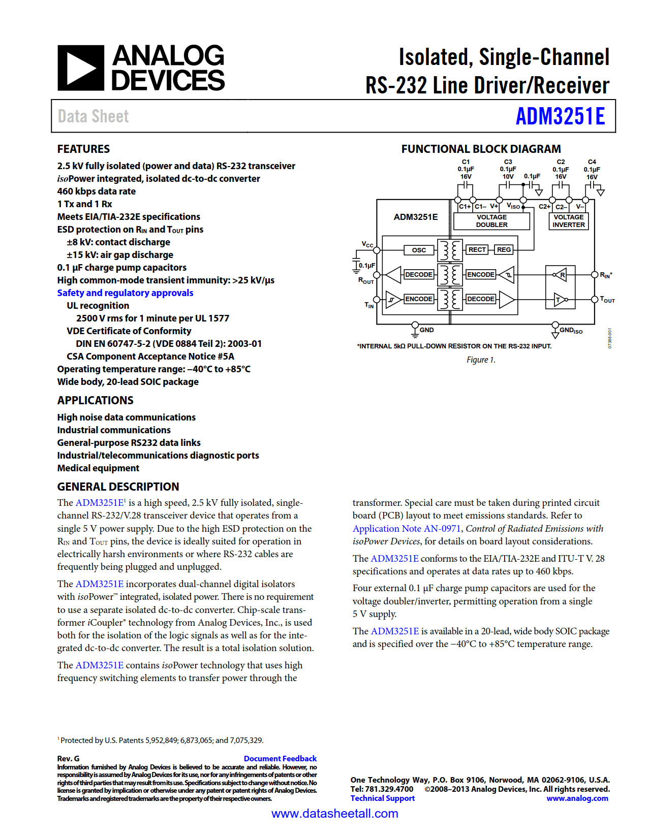 ADM3251E Datasheet