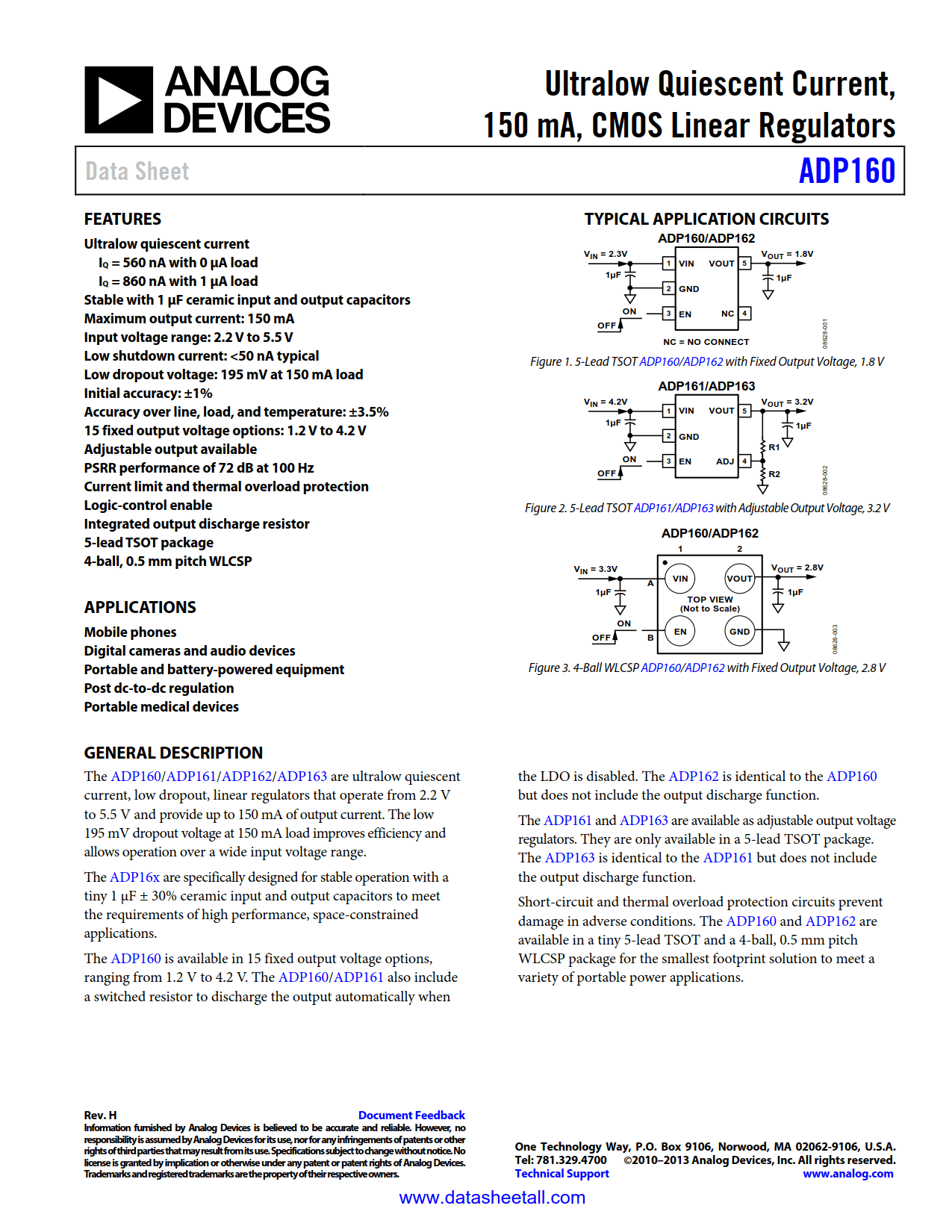 ADP160 Datasheet