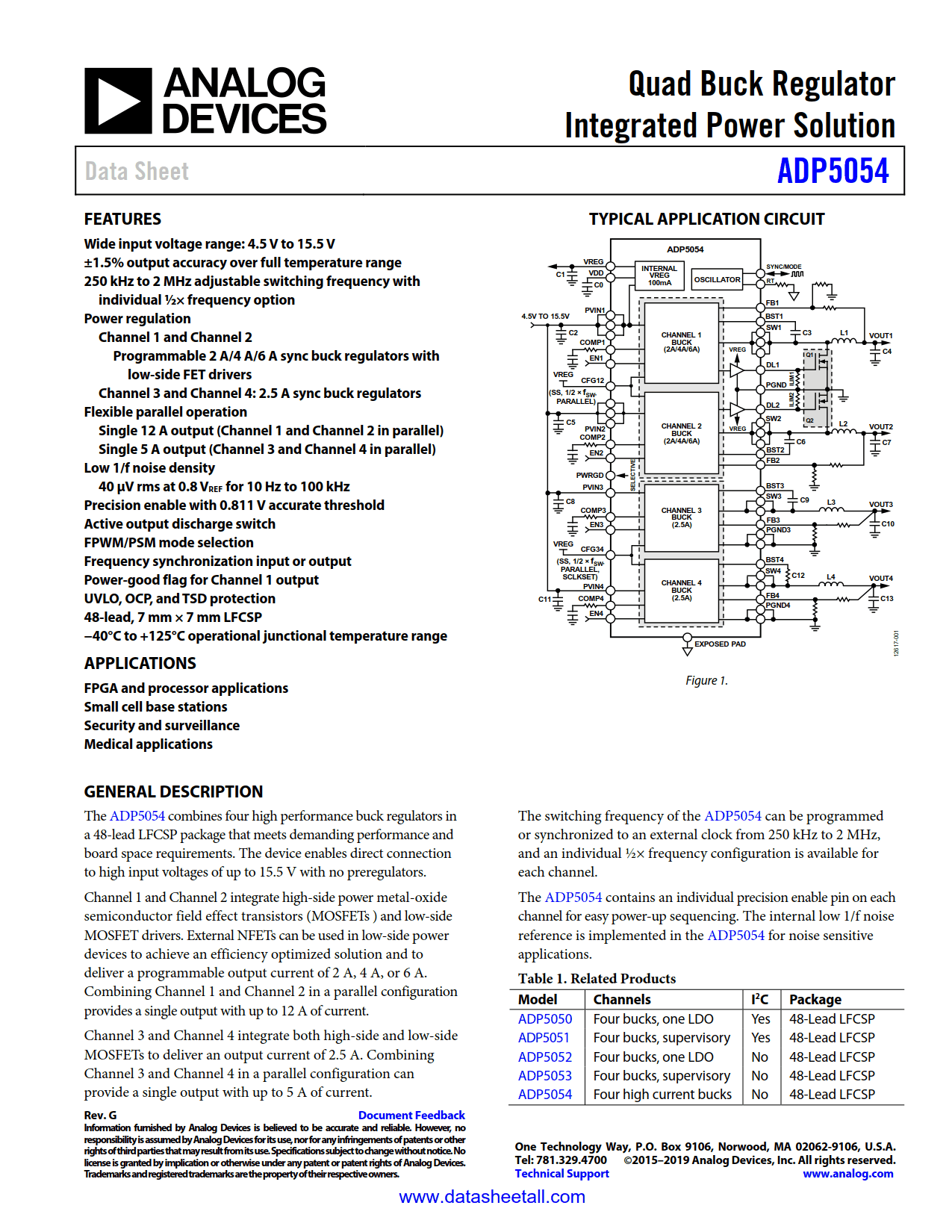 ADP5054 Datasheet