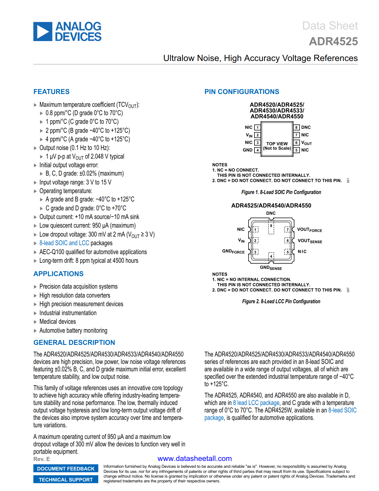 ADR4525 Datasheet