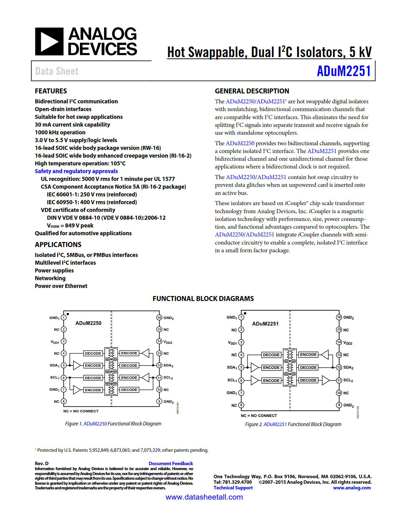 ADuM2251 Datasheet