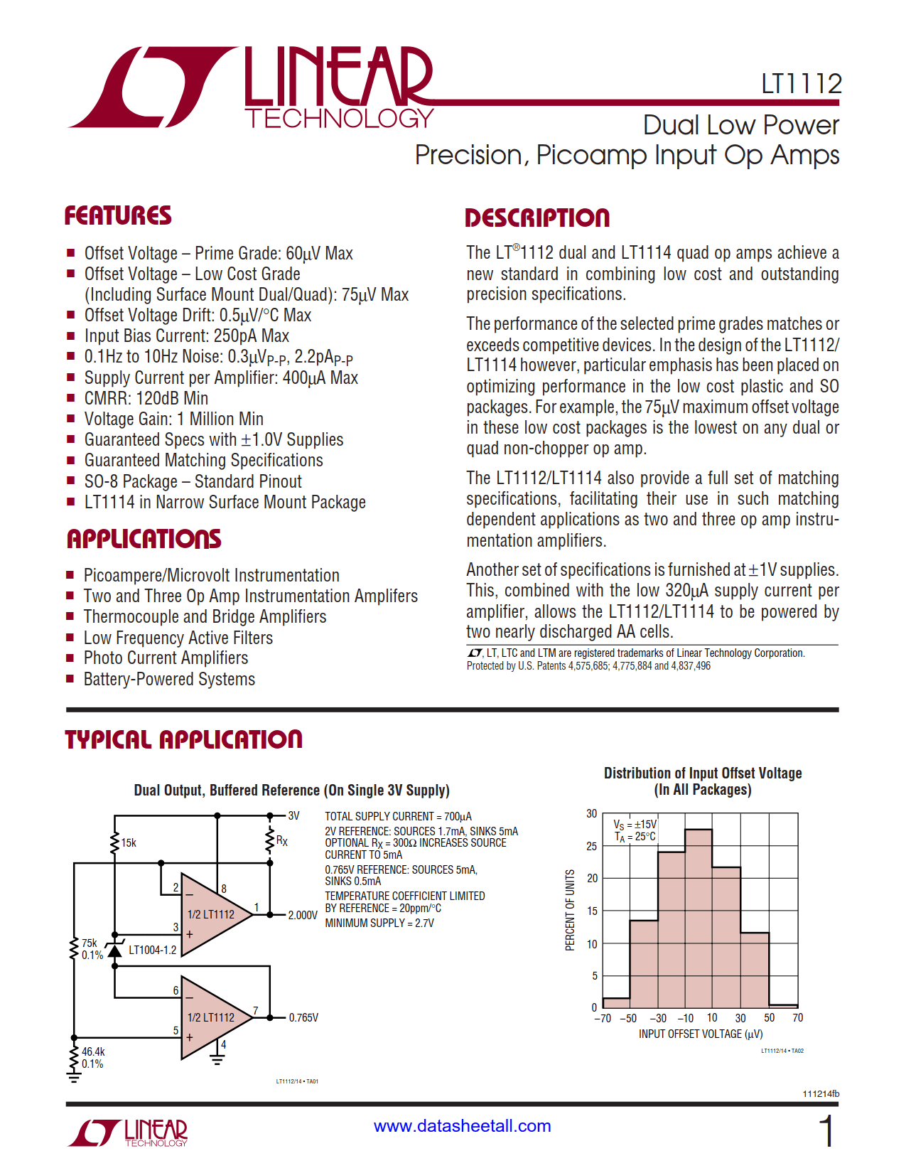 LT1112 Datasheet