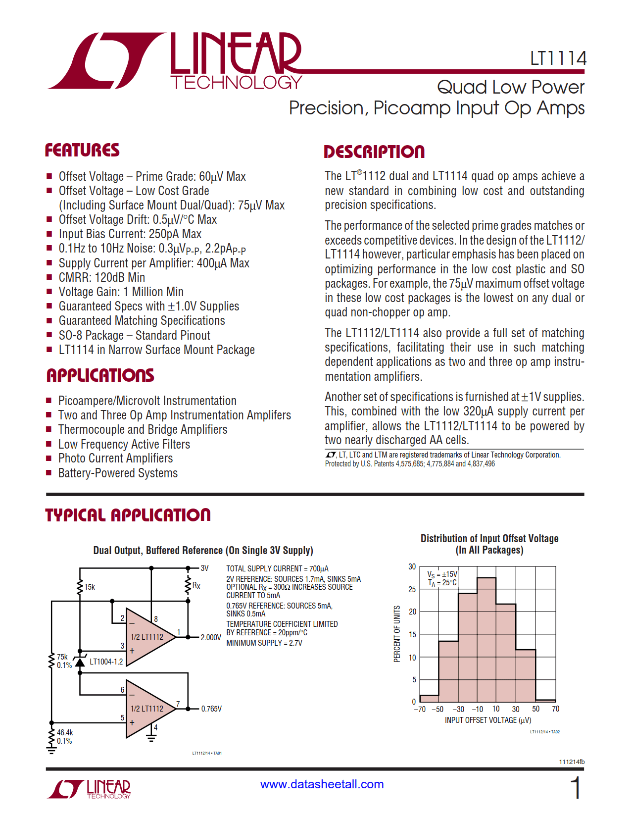 LT1114 Datasheet