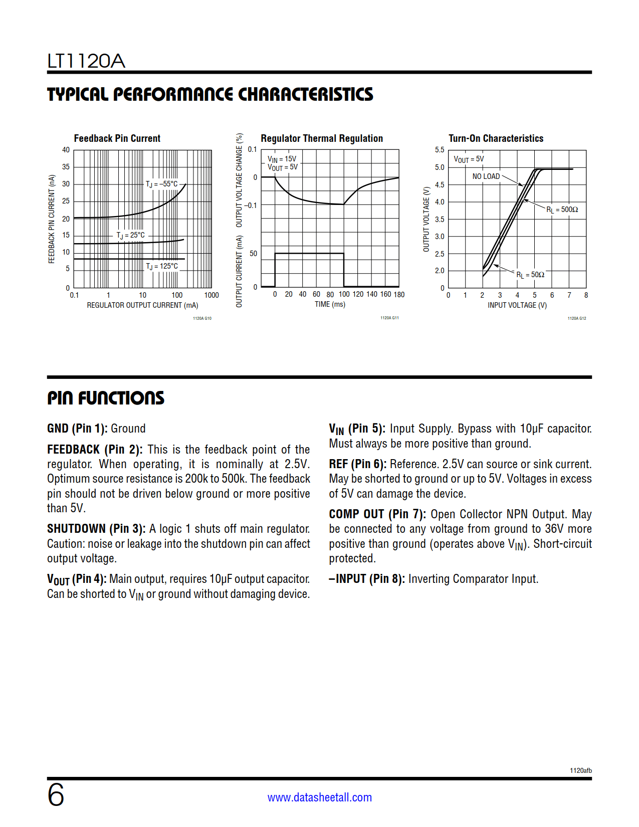 LT1120A Datasheet Page 6