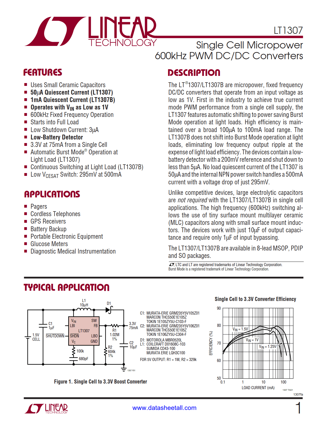 LT1307 Datasheet