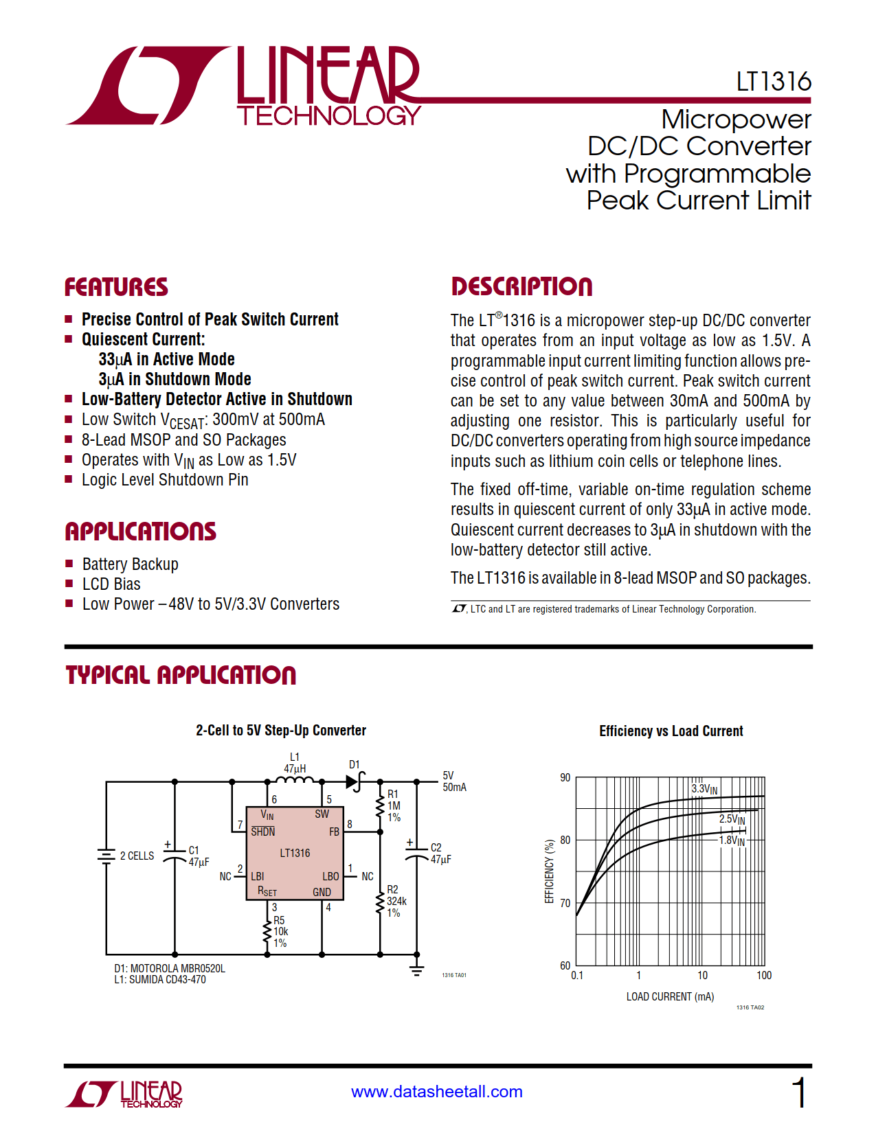 LT1316 Datasheet