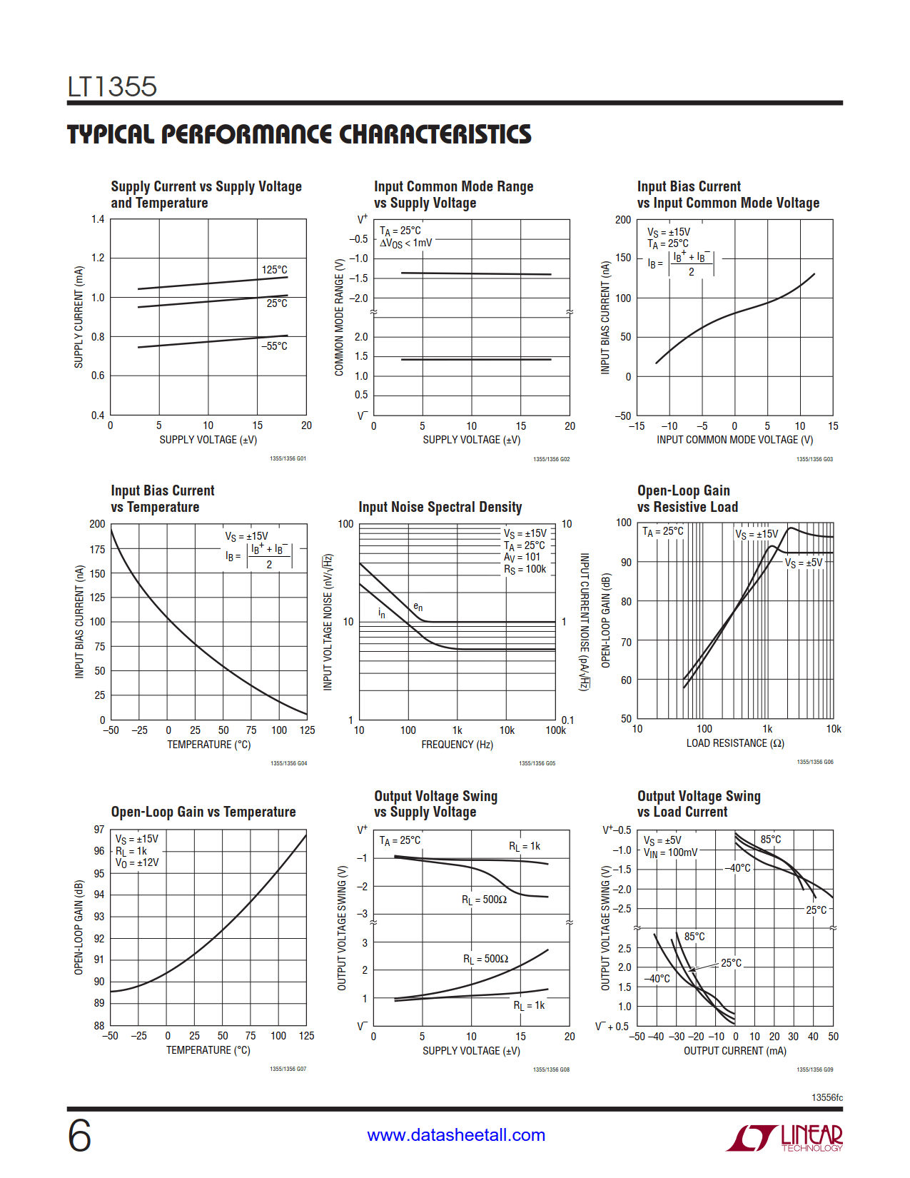 LT1355 Datasheet Page 6