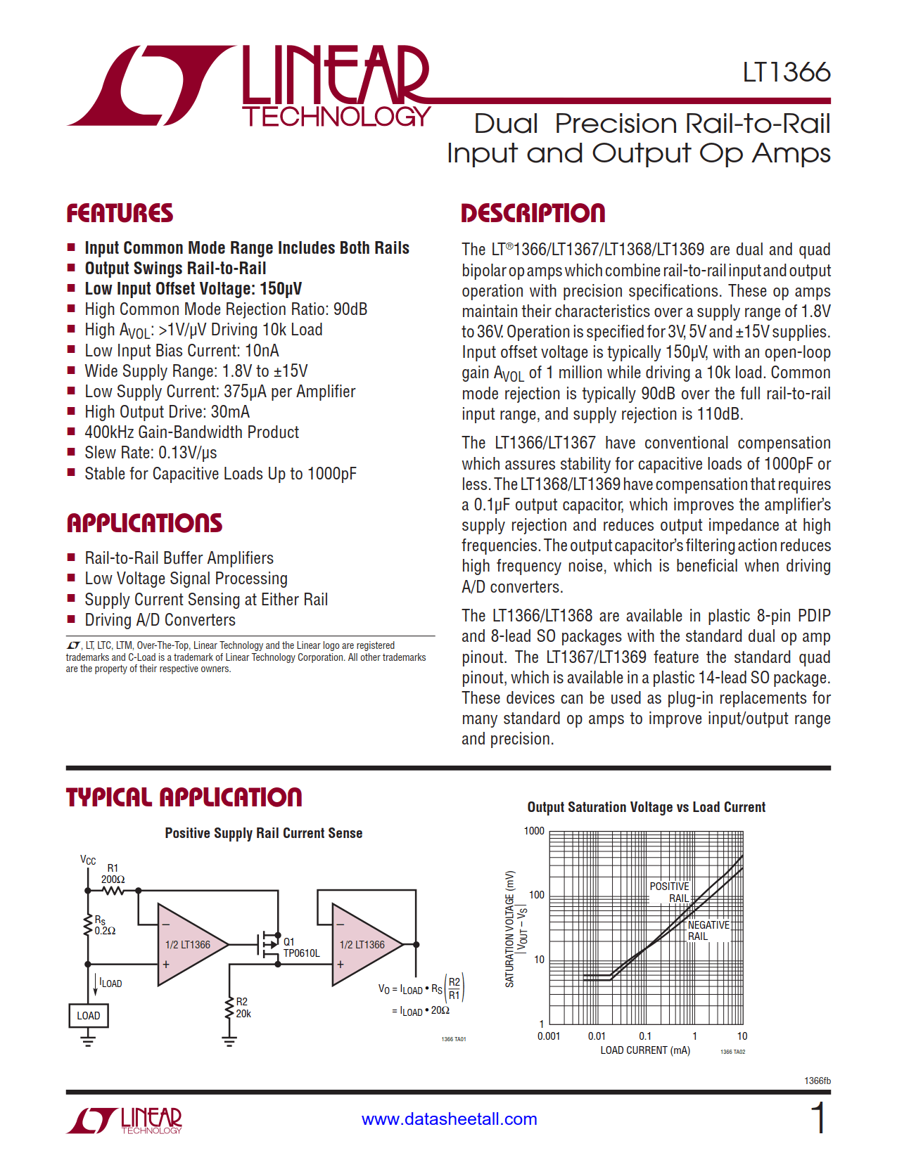 LT1366 Datasheet