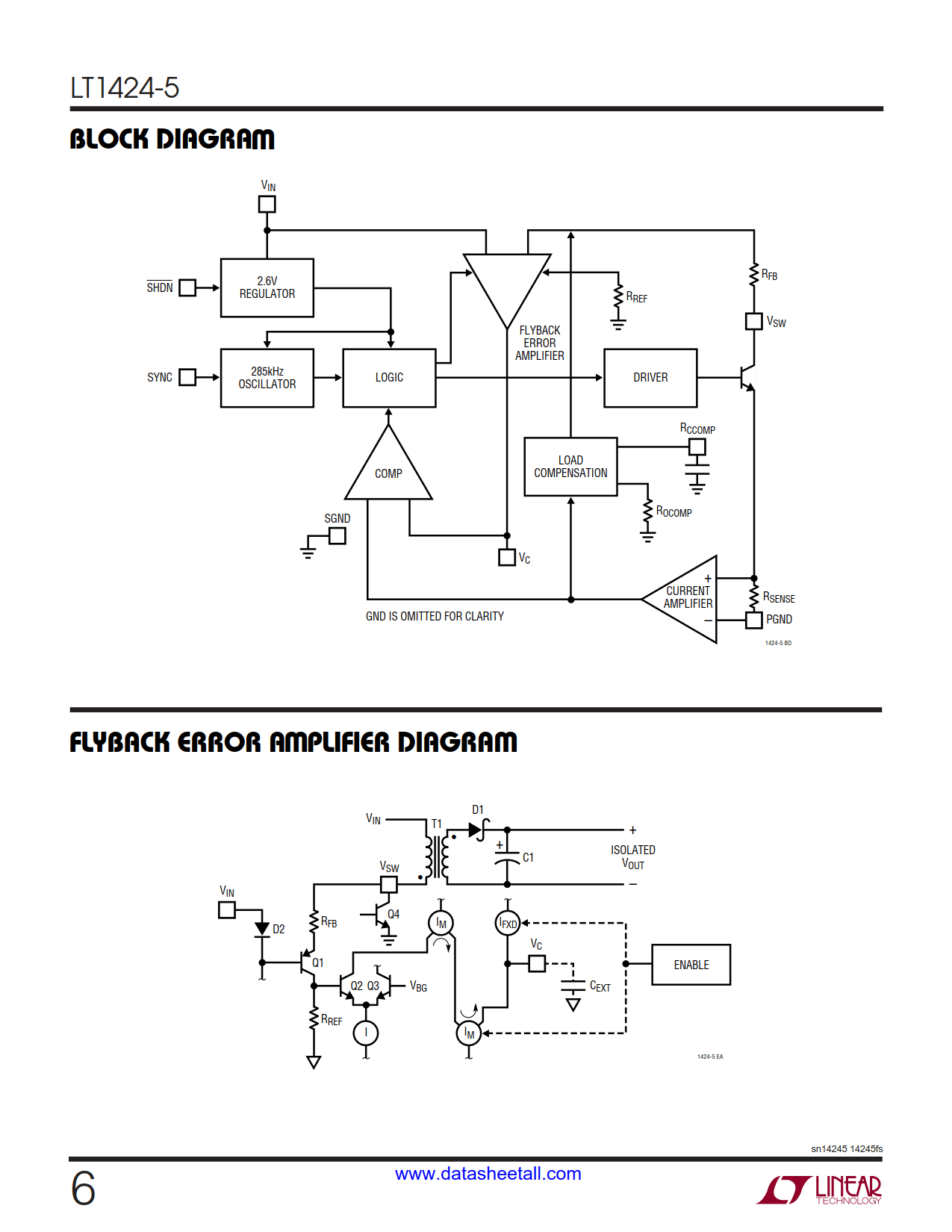 LT1424-5 Datasheet Page 6