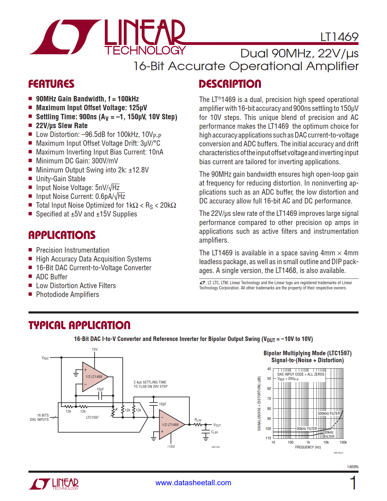 LT1469 Datasheet