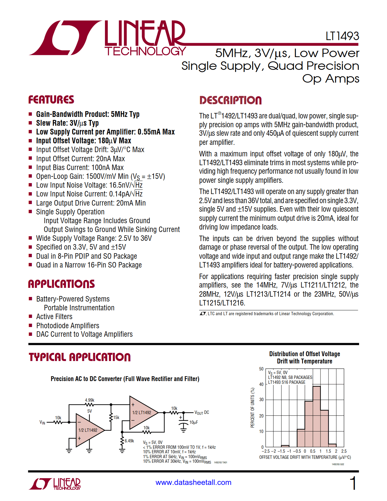 LT1493 Datasheet