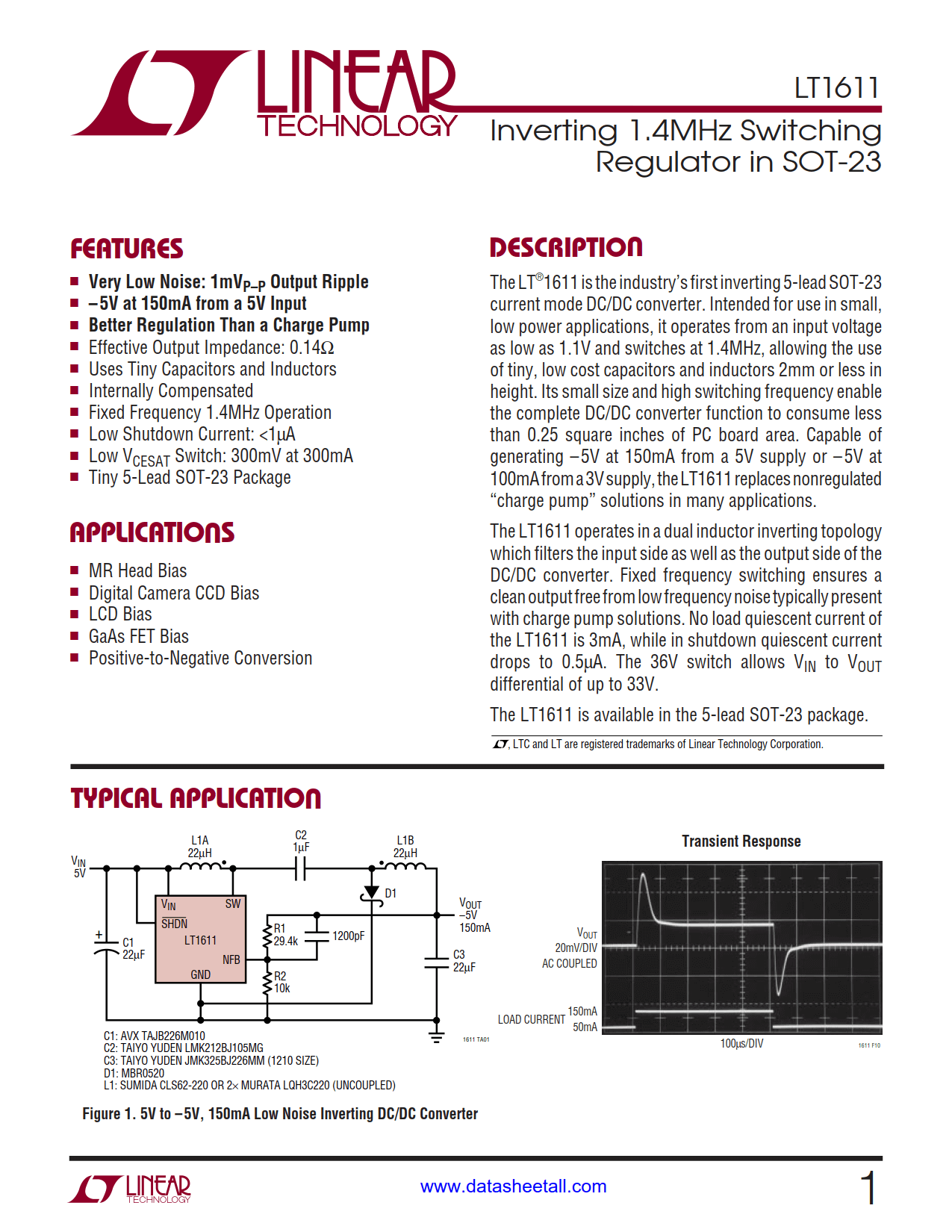 LT1611 Datasheet