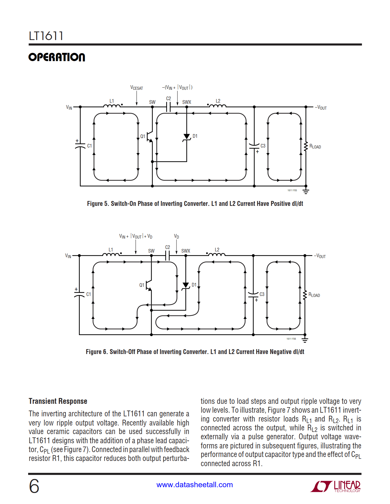 LT1611 Datasheet Page 6