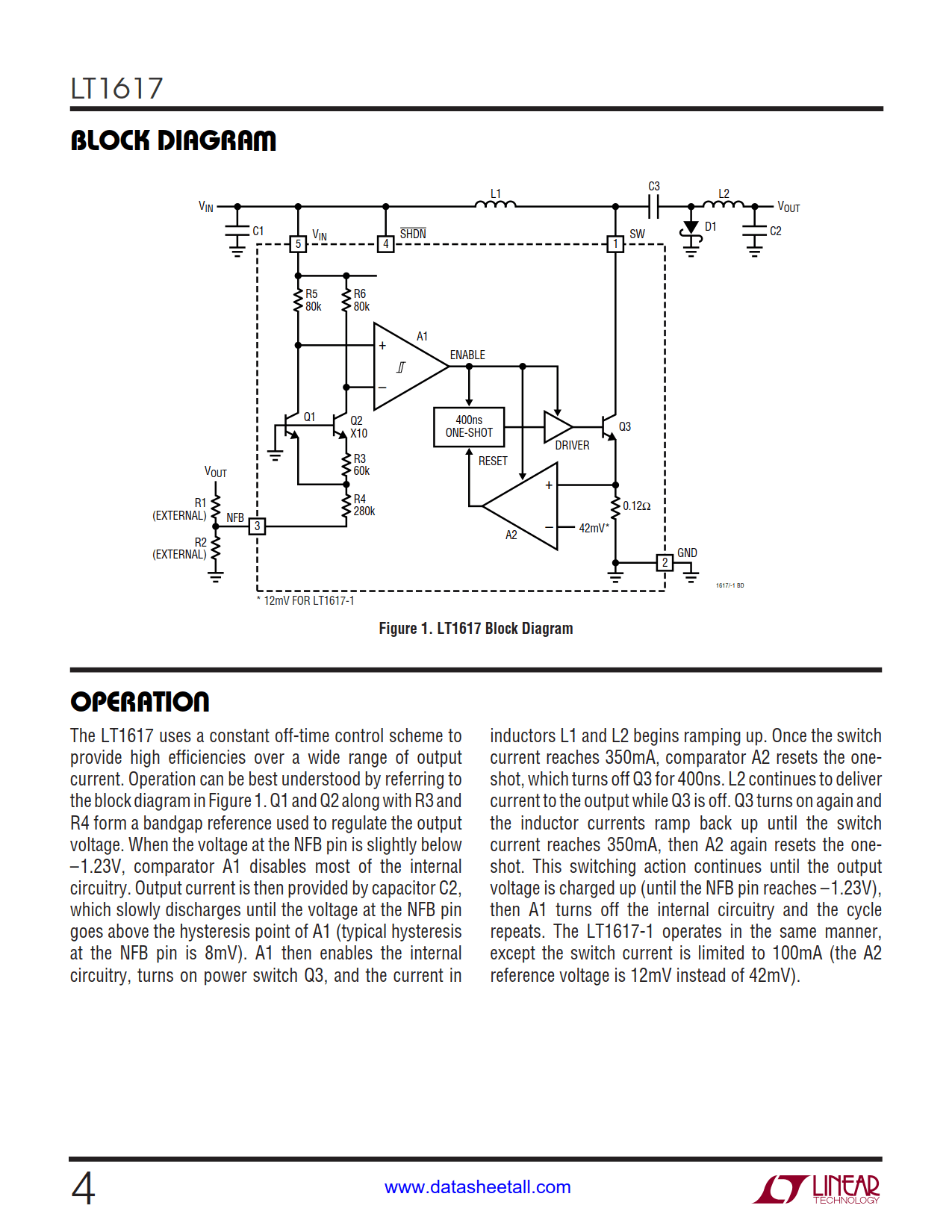 LT1617 Datasheet Page 4