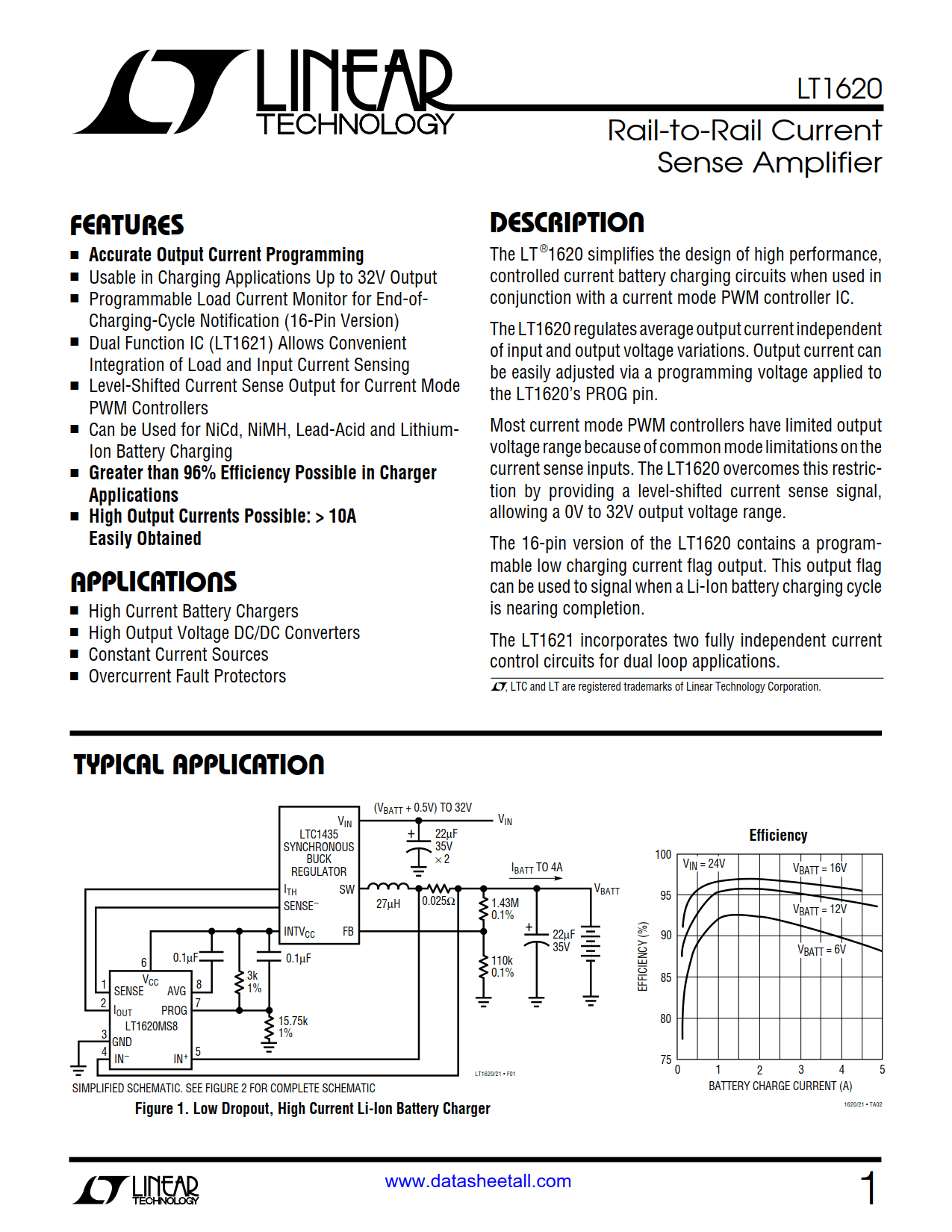 LT1620 Datasheet