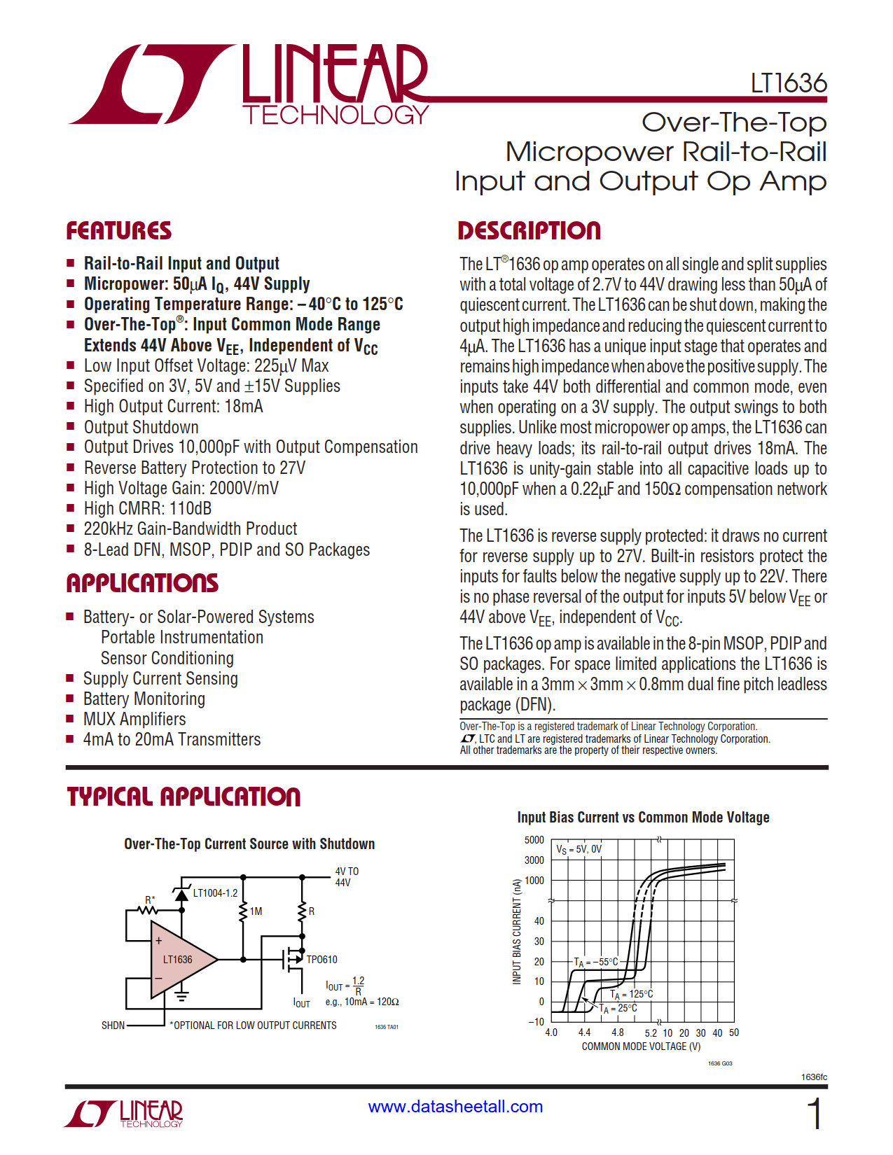 LT1636 Datasheet