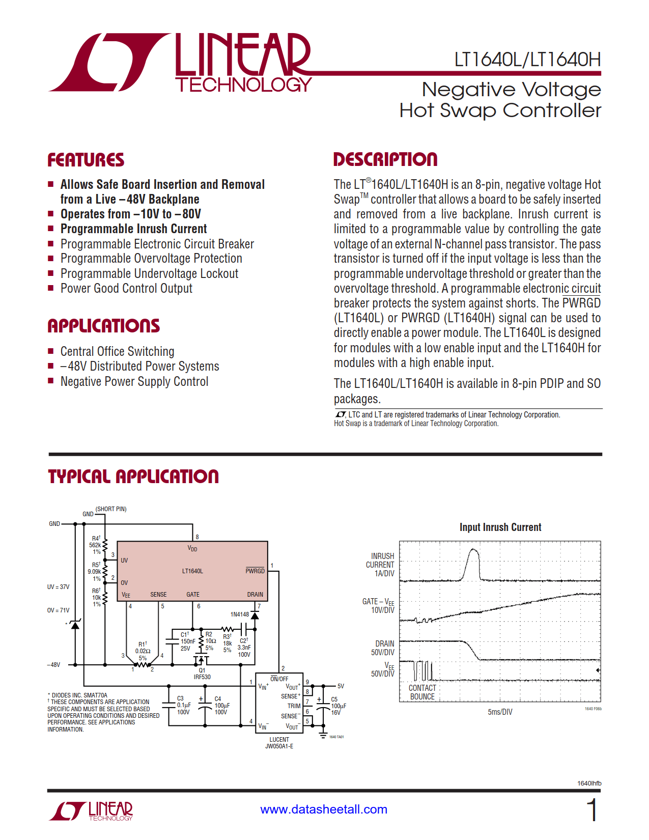 LT1640 Datasheet