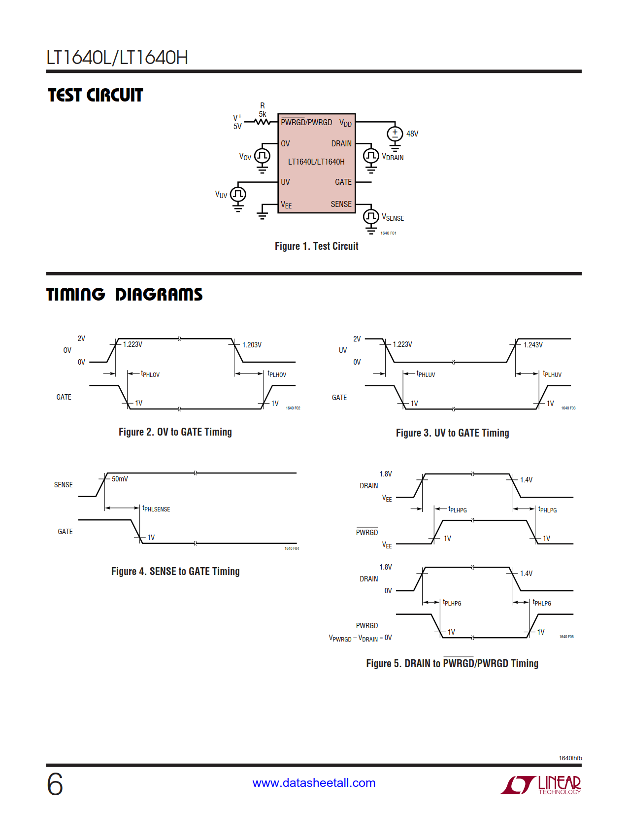 LT1640 Datasheet Page 6