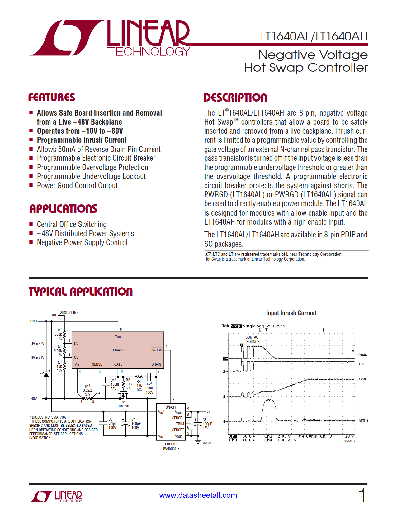 LT1640A Datasheet