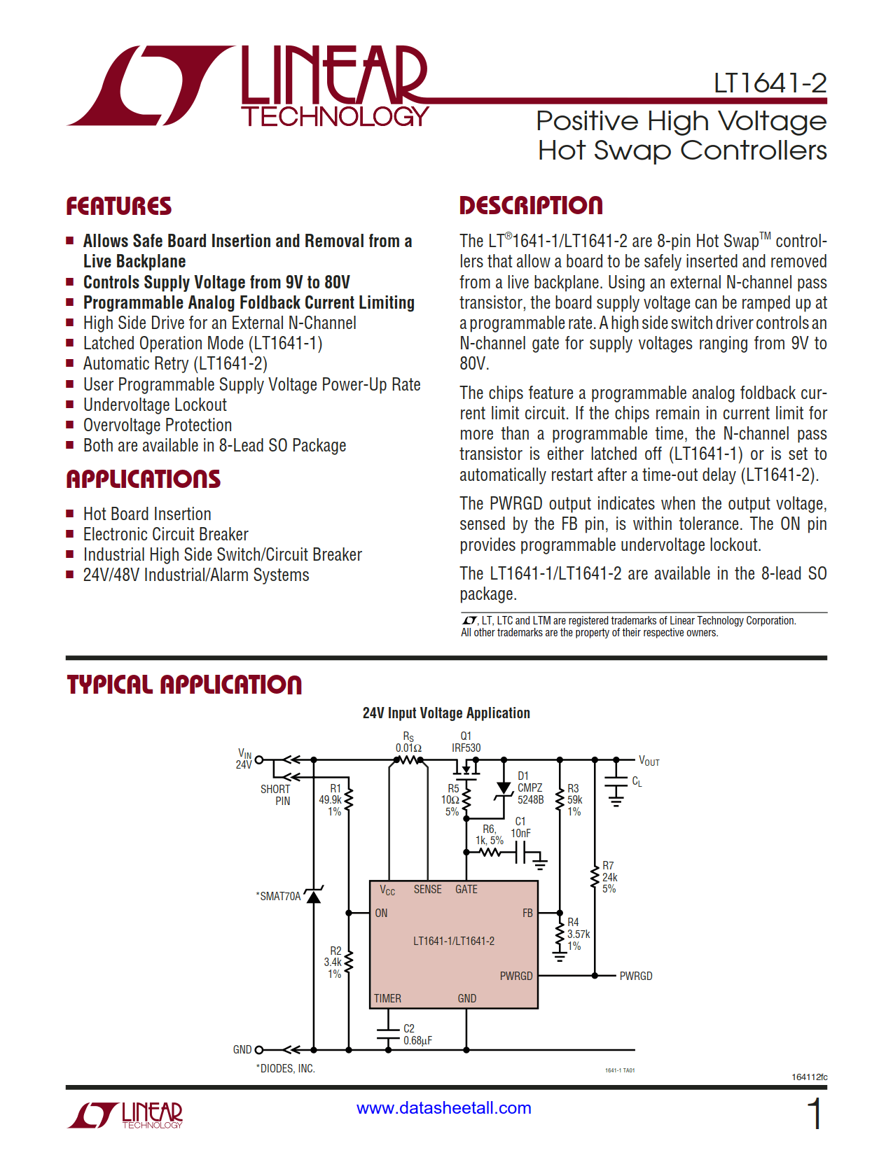 LT1641-2 Datasheet