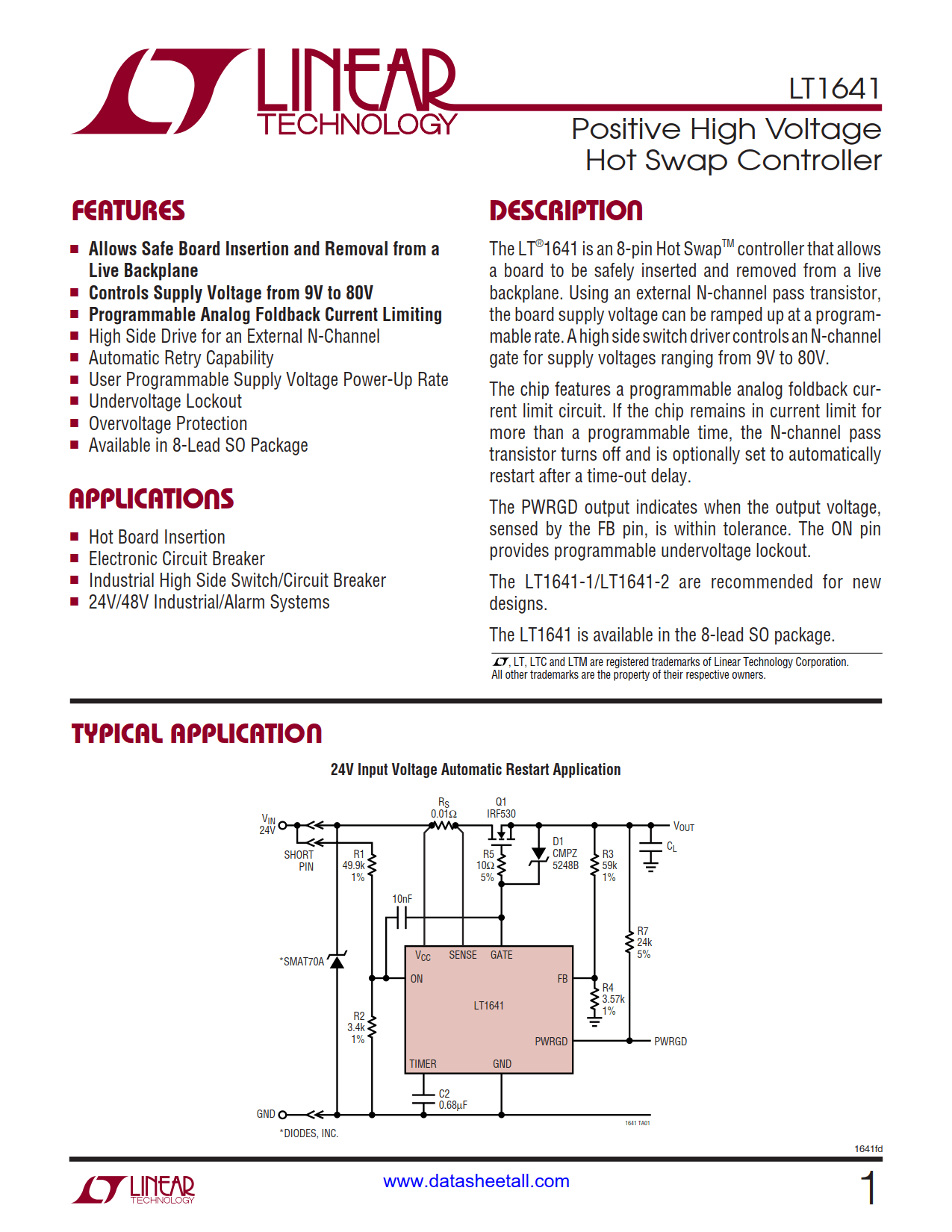 LT1641 Datasheet