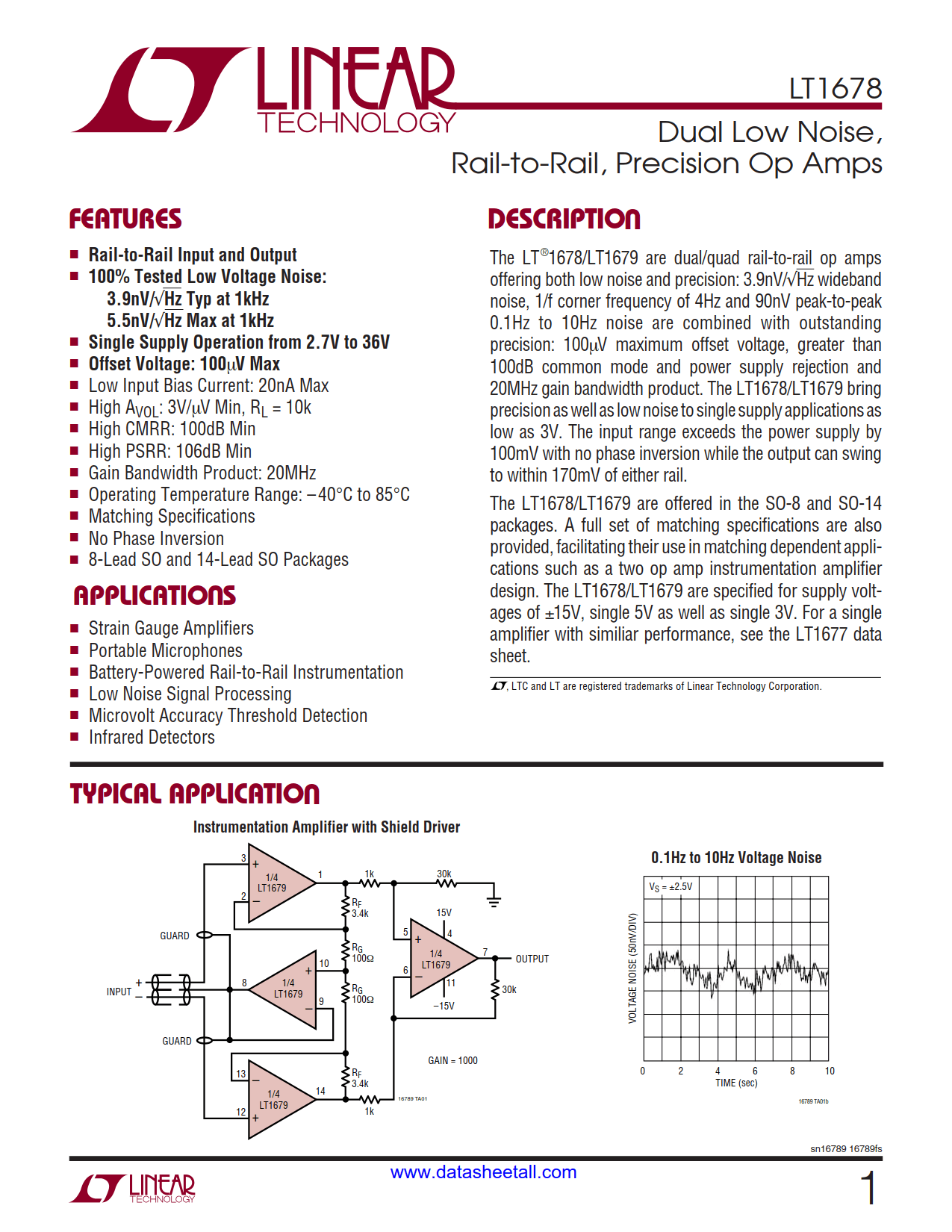 LT1678 Datasheet