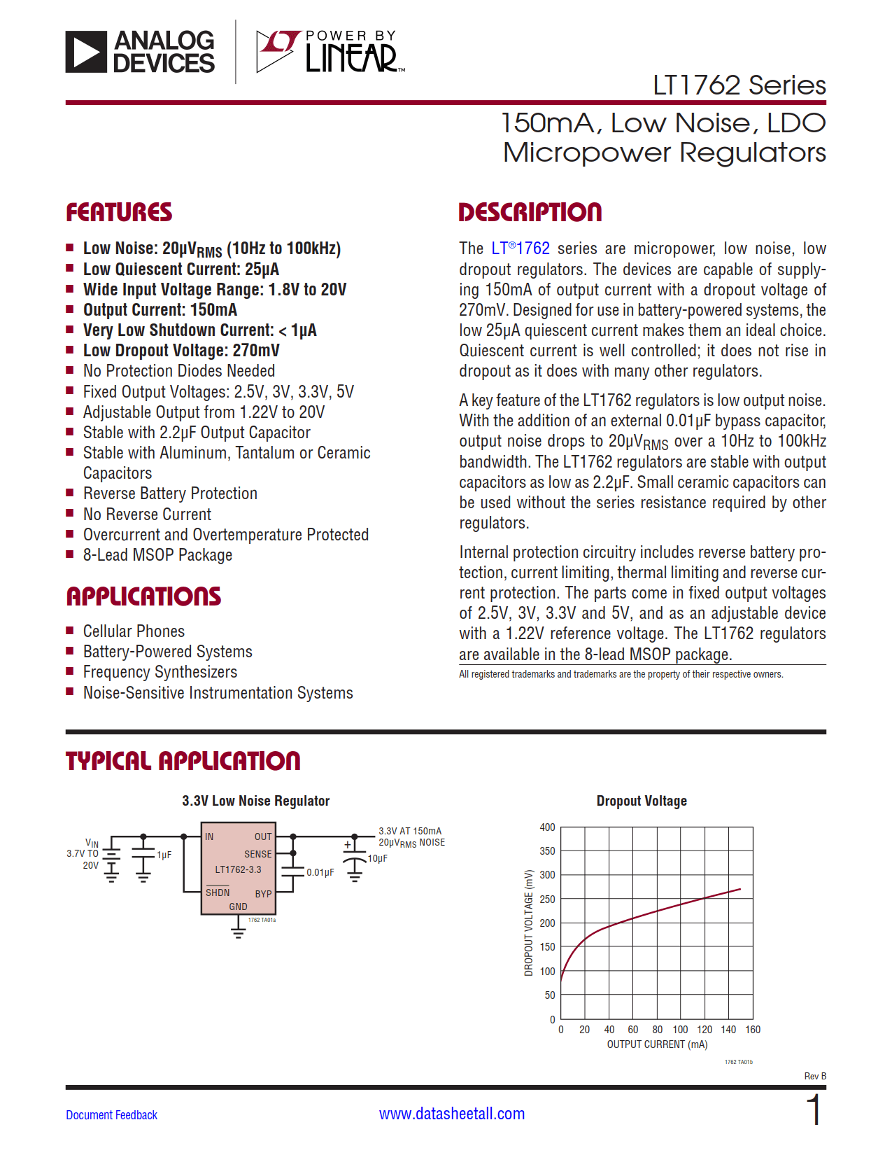 LT1762 Datasheet