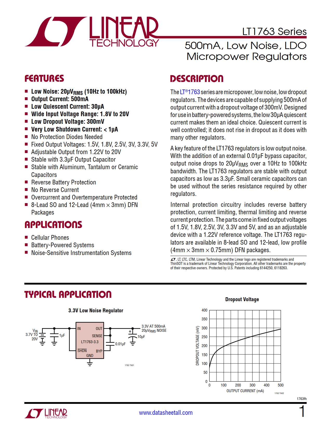 LT1763 Datasheet