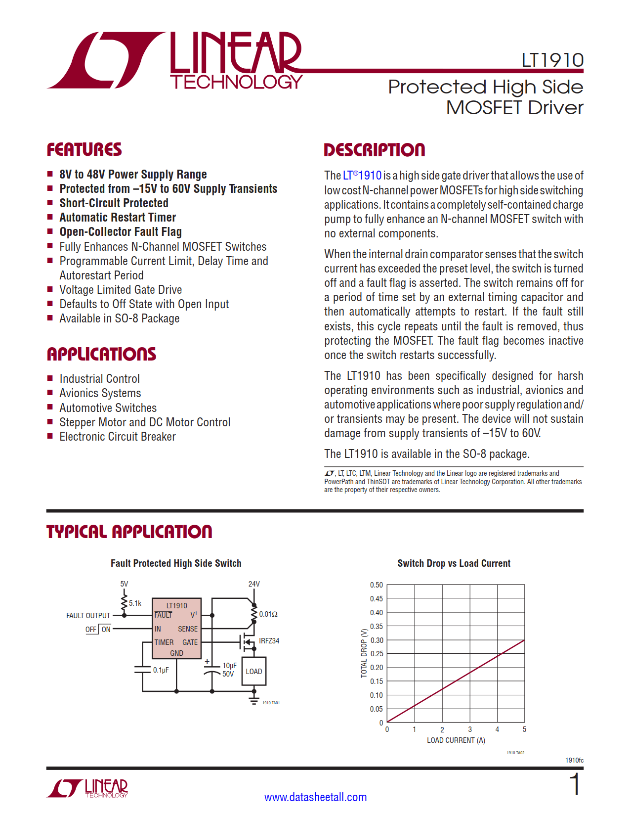 LT1910 Datasheet