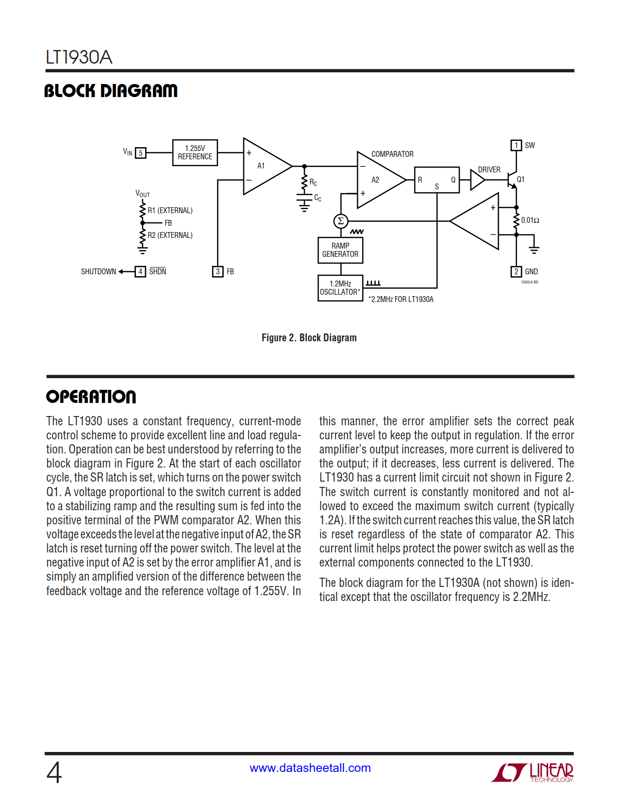 LT1930A Datasheet Page 4