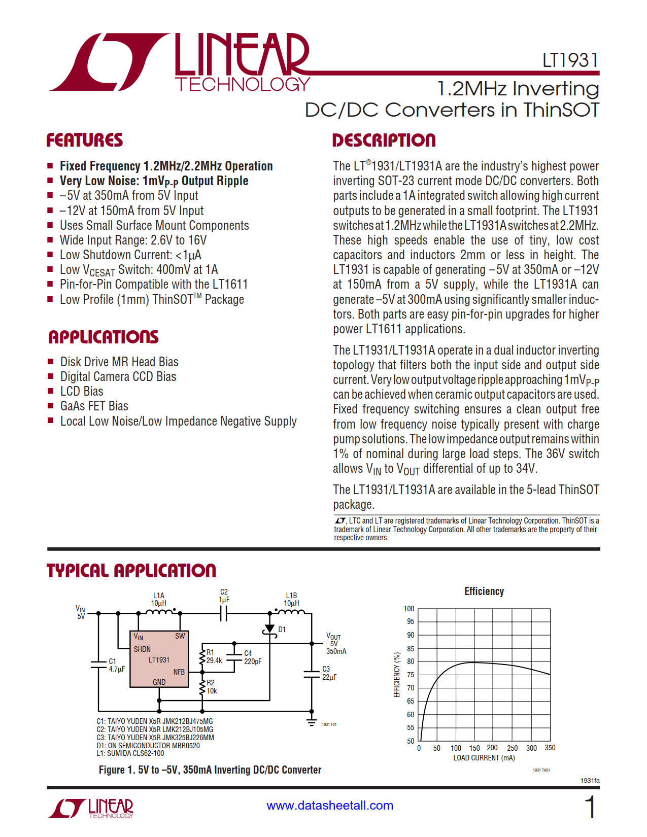 LT1931 Datasheet