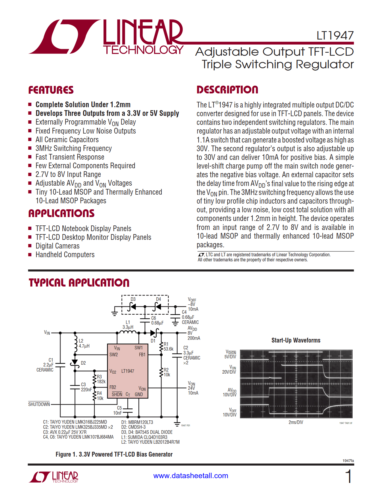 LT1947 Datasheet