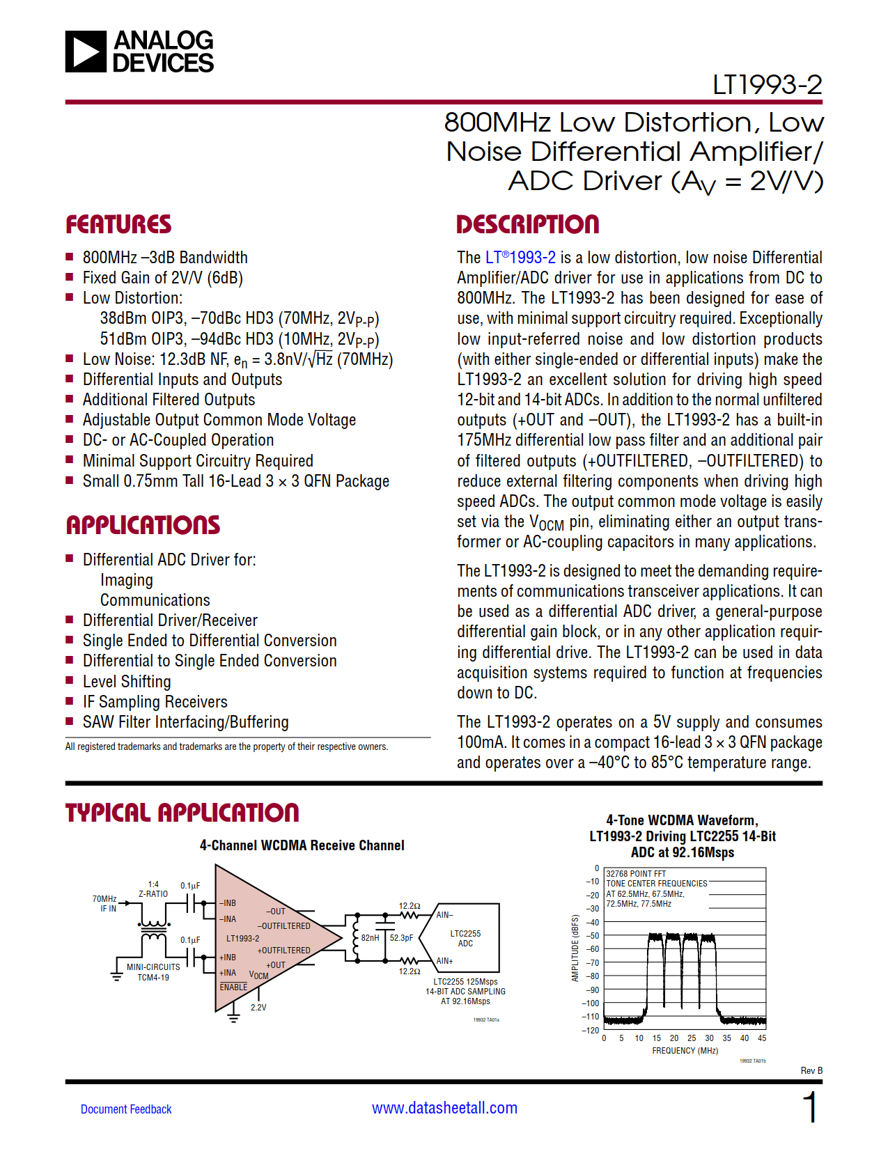 LT1993-2 Datasheet